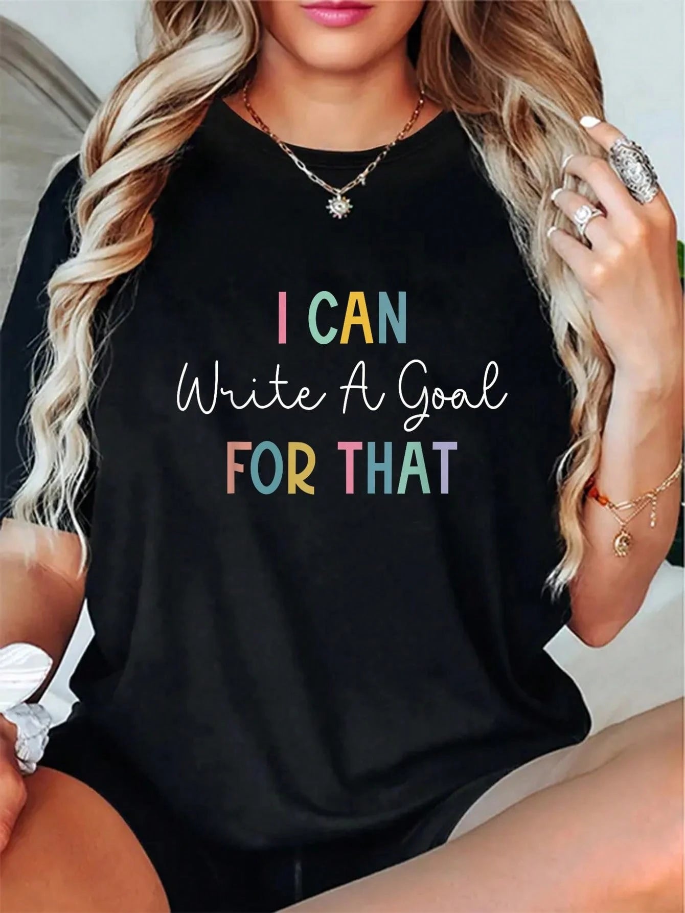 Soft pure cotton crew neck tee with humorous ABA teacher slogan print, relaxed comfy fit, great daily wear & gift for ABA educators