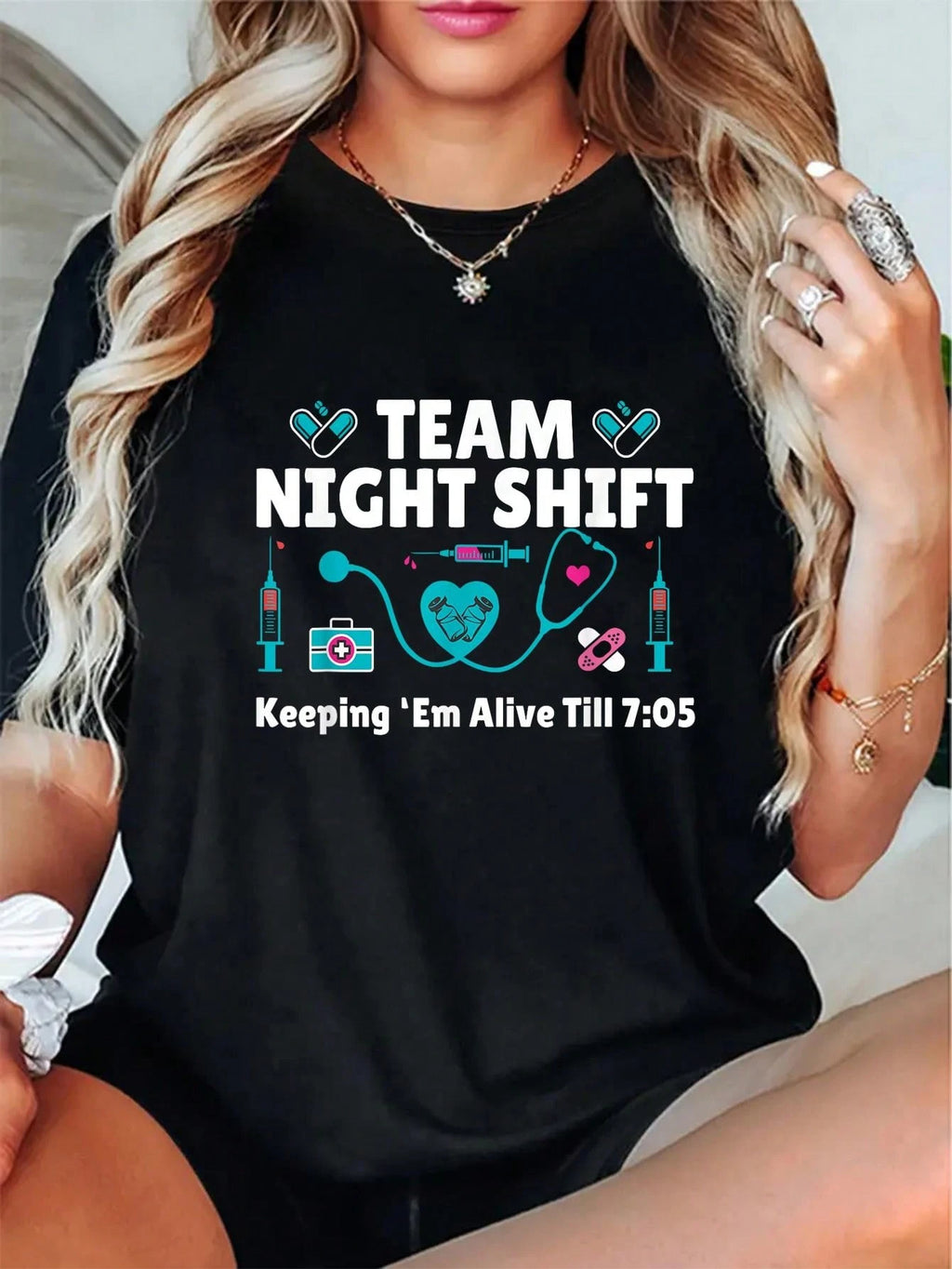 Soft Cotton Crew Neck Tee Gaming Slogan Print Casual Wear For Game Lovers