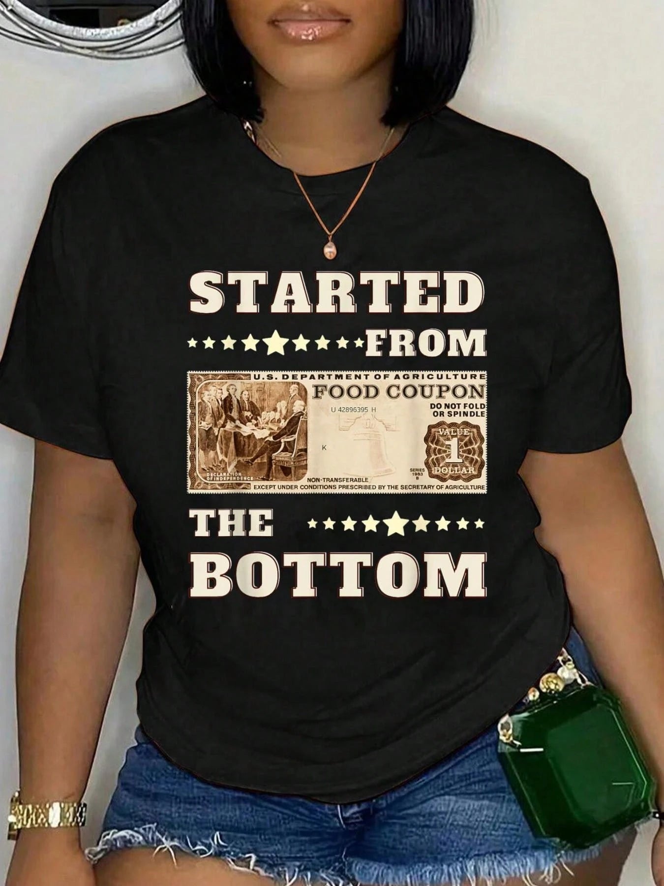 Soft Cotton Crew Neck Tee Custom Humorous Aunt Quote Print Casual Gift For Aunts