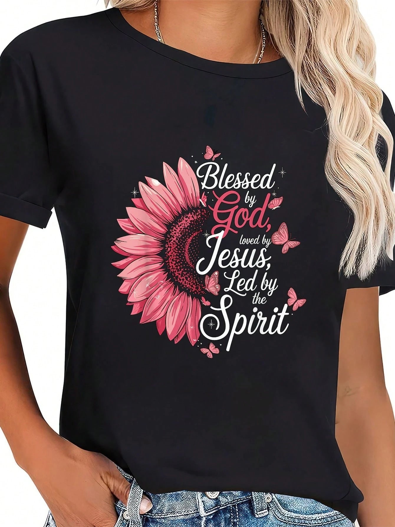 Custom Cottagecore Floral T-Shirt Soft Cotton Crew Neck Short Sleeve Wear For Countryside Aesthetic Nature Lovers