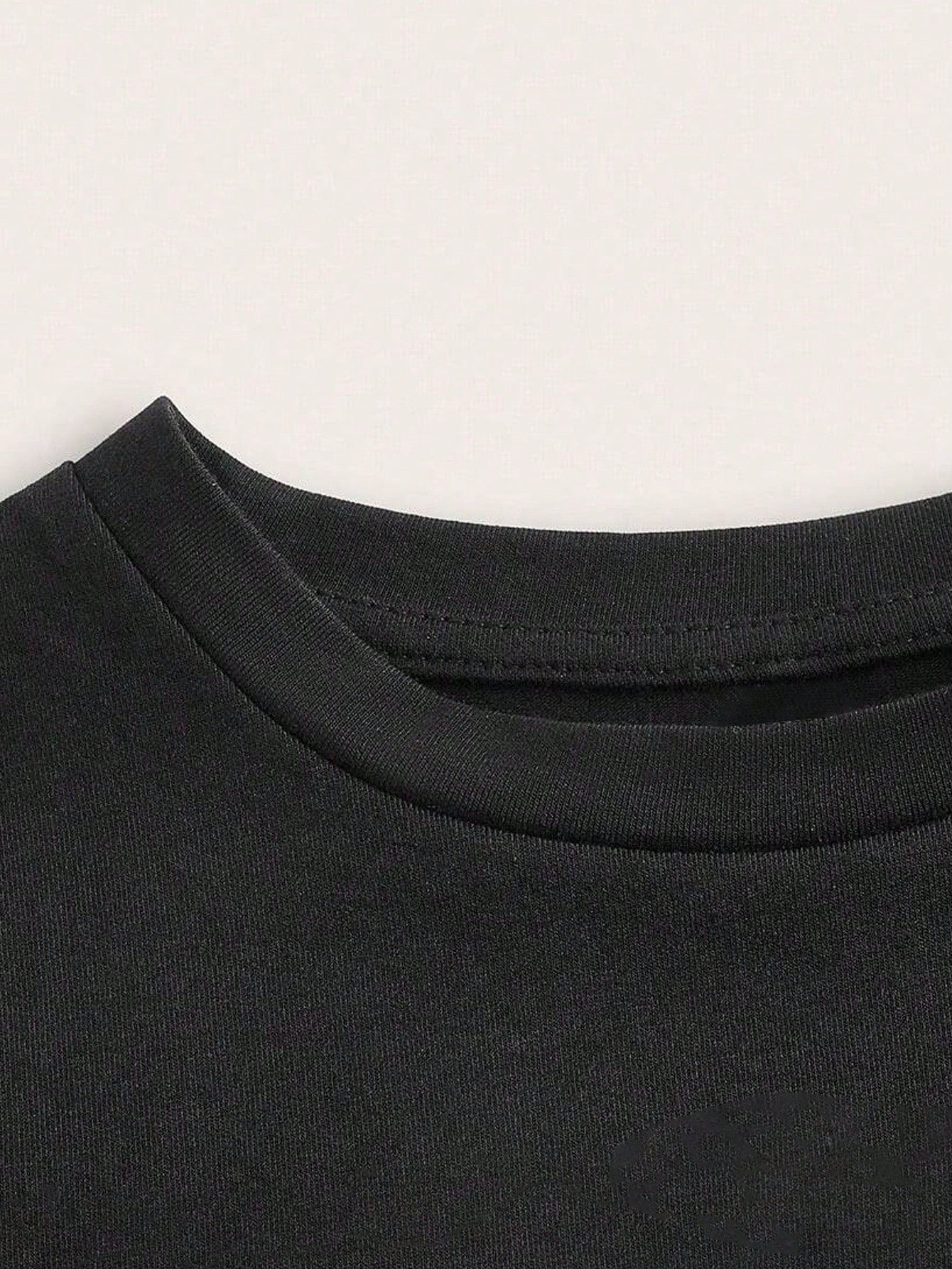 Star Printed Round Neck Short Sleeve Tight Short Women's T-Shirt, Suitable For Summer