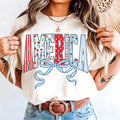 This Short-Sleeved Crew Neck Casual Top Features An Independence Day Themed Image And A Retro American Flag Print, Perfect For Spring And Summer. (Women's T-Shirt)