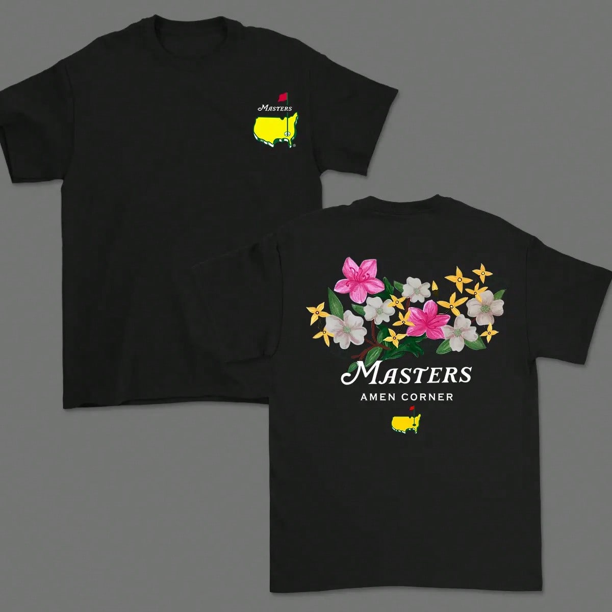 2026 New Summer Masters Amen Corner Golf Shirt, Soft Vintage Cotton T-Shirt, Breathable Classic Collar, Casual Menswear, Sportswear Gift For Casual Daily Wear