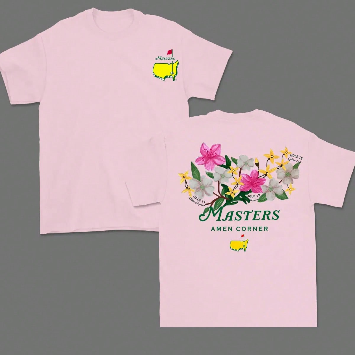 2026 New Summer Masters Amen Corner Golf Shirt, Soft Vintage Cotton T-Shirt, Breathable Classic Collar, Casual Menswear, Sportswear Gift For Casual Daily Wear