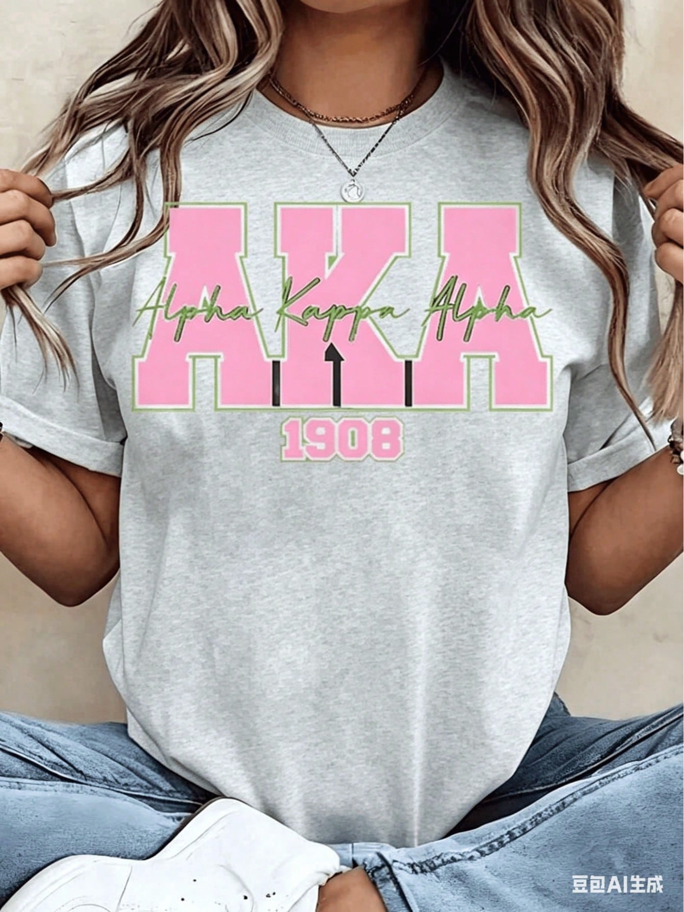 2026 Summer New Theme Women T Shirt Alpha Alpha AKA 1908 Sorority Print Crew Neck Short Sleeve Casual Top Gift For College Students