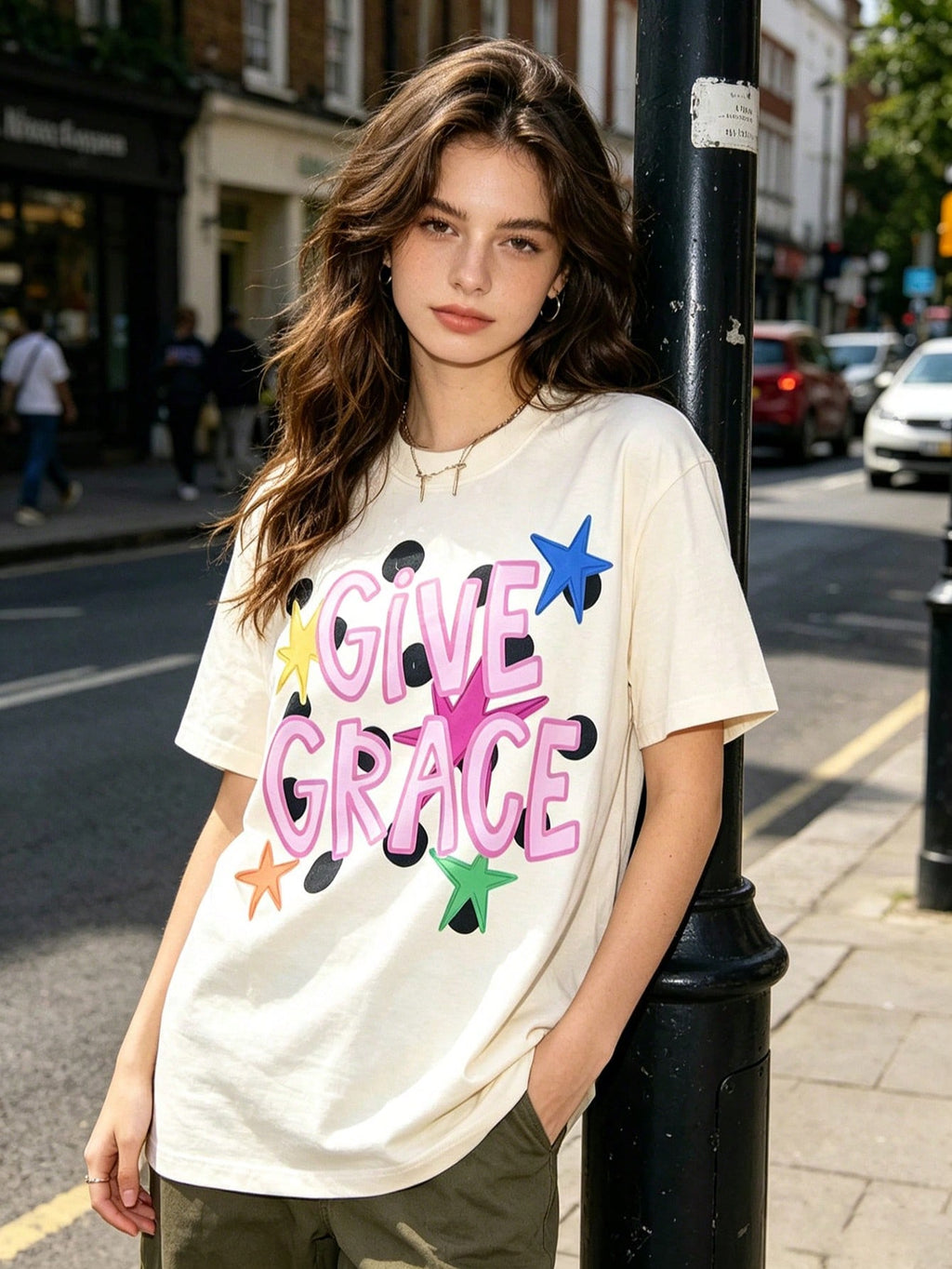 Give Grace Shirt, Christian Graphic Tee, Faith Shirt Women, Cute Church Shirt, Inspirational Tee Christian Apparel Gift For Her Vacation Outfit Women