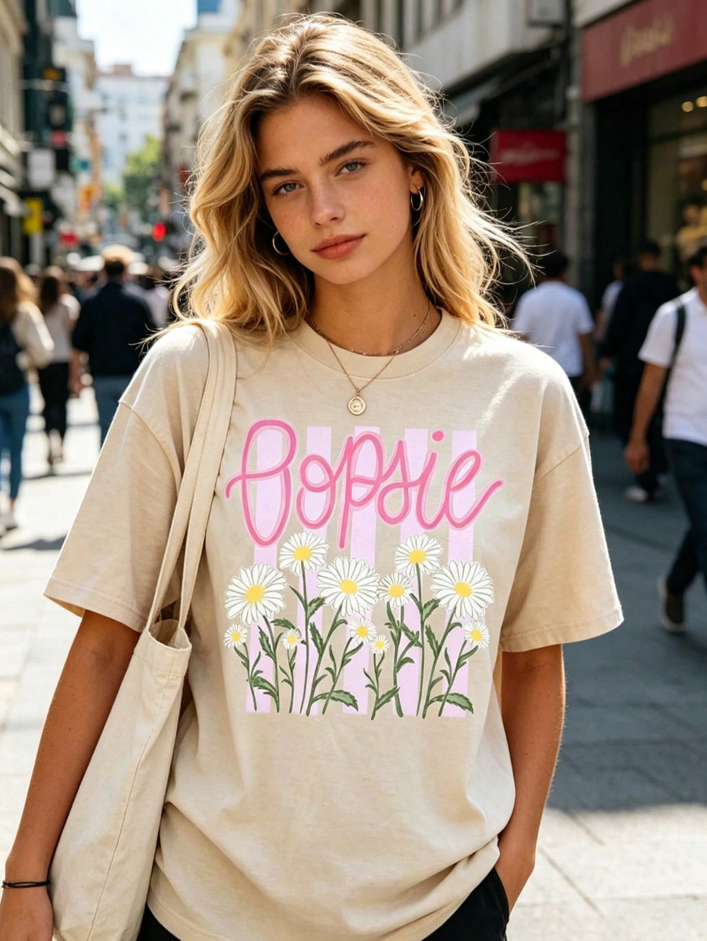 Floral Graphic T-Shirt Boho Summer Botanical Tee Streetwear Summer Top Camiseta Para Mujer Free Shipping Vacation Outfit Women Summer Outfit For Women