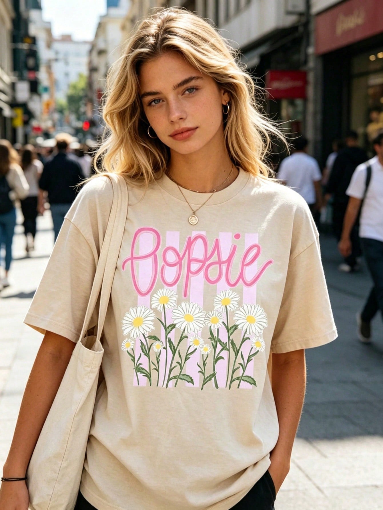 Floral Graphic T-Shirt Boho Summer Botanical Tee Streetwear Summer Top Camiseta Para Mujer Free Shipping Vacation Outfit Women Summer Outfit For Women