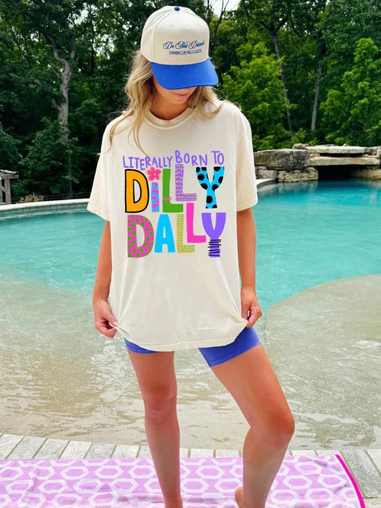 Born To Dilly Dally Lazy Summer Top | Aesthetic Beach Outfit For Woman Vacation Outfit