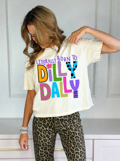 Born To Dilly Dally Lazy Summer Top | Aesthetic Beach Outfit For Woman Vacation Outfit