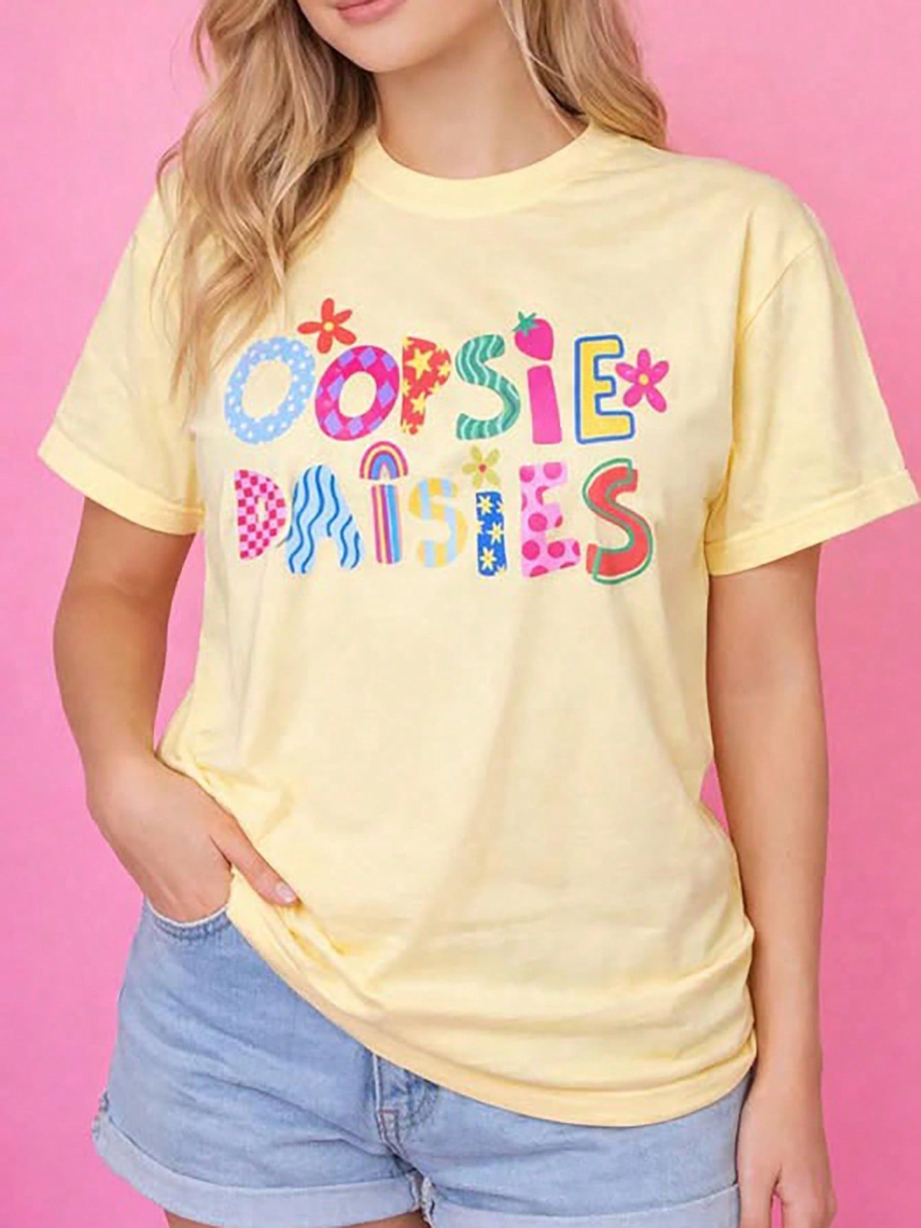 Oopsie Daisies Retro Vibes! Vacation Outfit Women, Cute Beach Outfit For Woman Summer Top