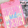 Pink Top Sunshine & Jesus Coquette Summer Top | Beach Outfit For Woman Vacation Outfit Women