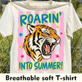 Preppy Tiger Roarin' Into Summer Wild Top | Bold Beach Outfit For Woman, Vacation Outfit Women