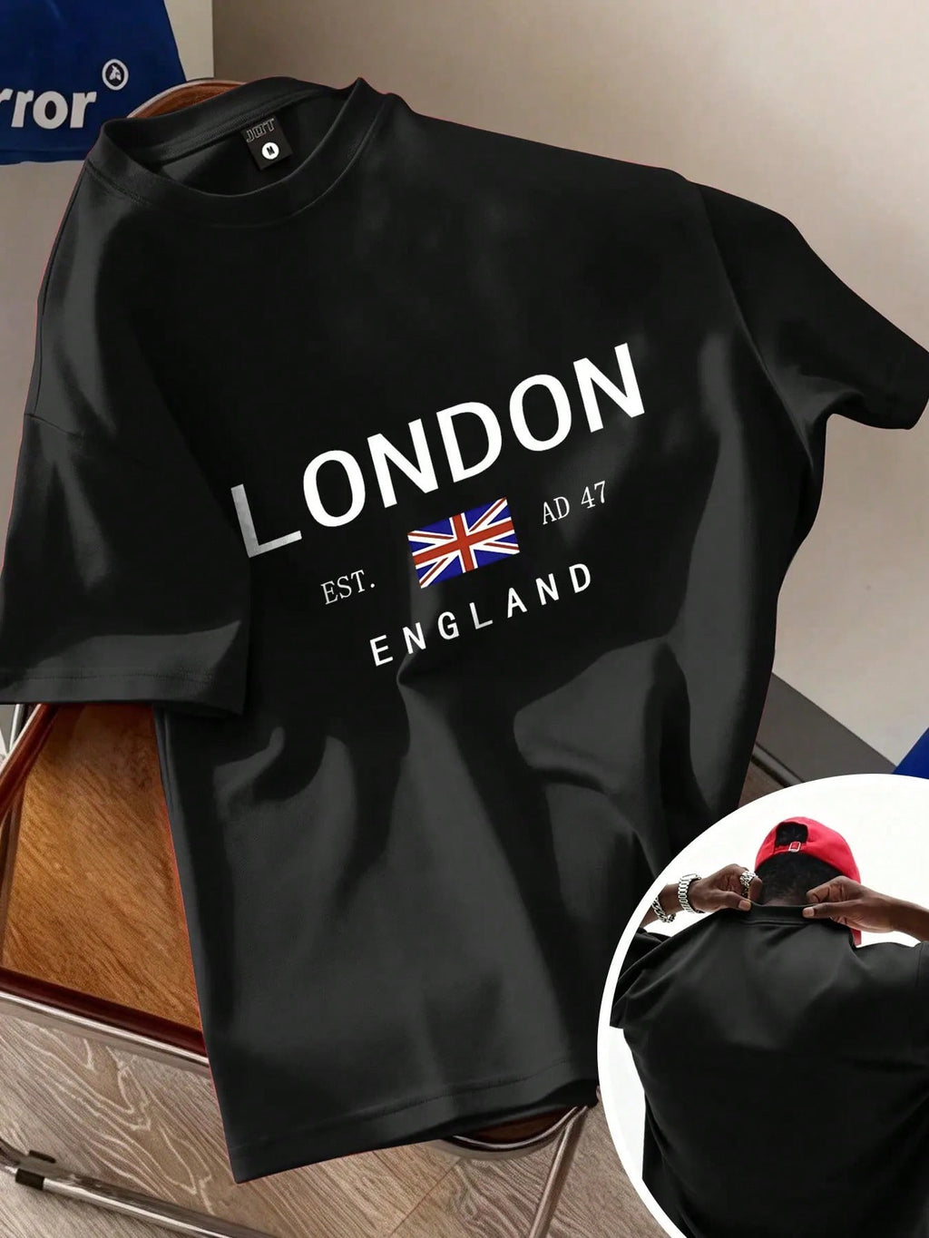 London England Breathable Quick-Dry Summer T-Shirt, Unisex Oversized Loose Fit, Vintage Streetwear, Casual Long Sleeve Top, Random Print