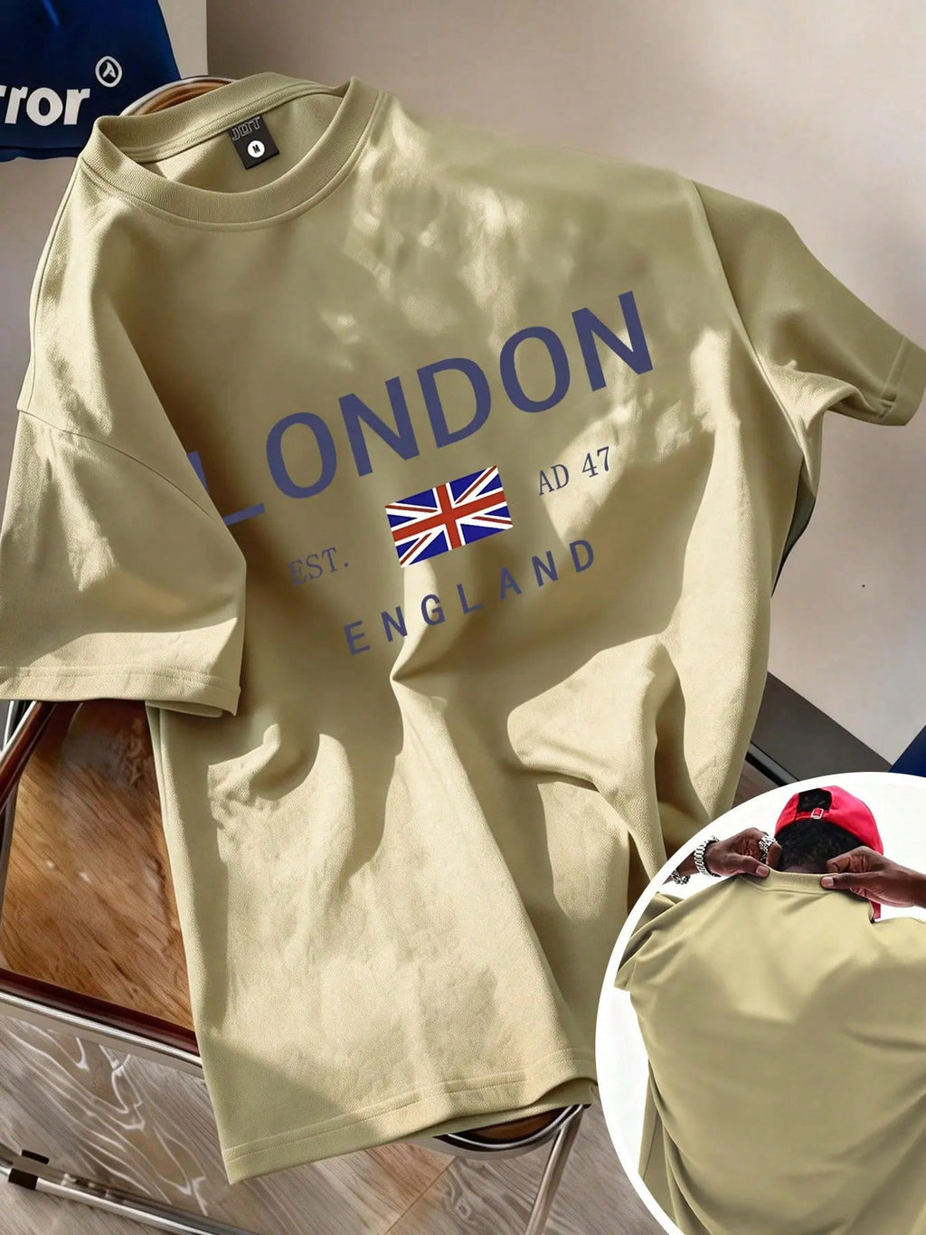 London England Breathable Quick-Dry Summer T-Shirt, Unisex Oversized Loose Fit, Vintage Streetwear, Casual Long Sleeve Top, Random Print