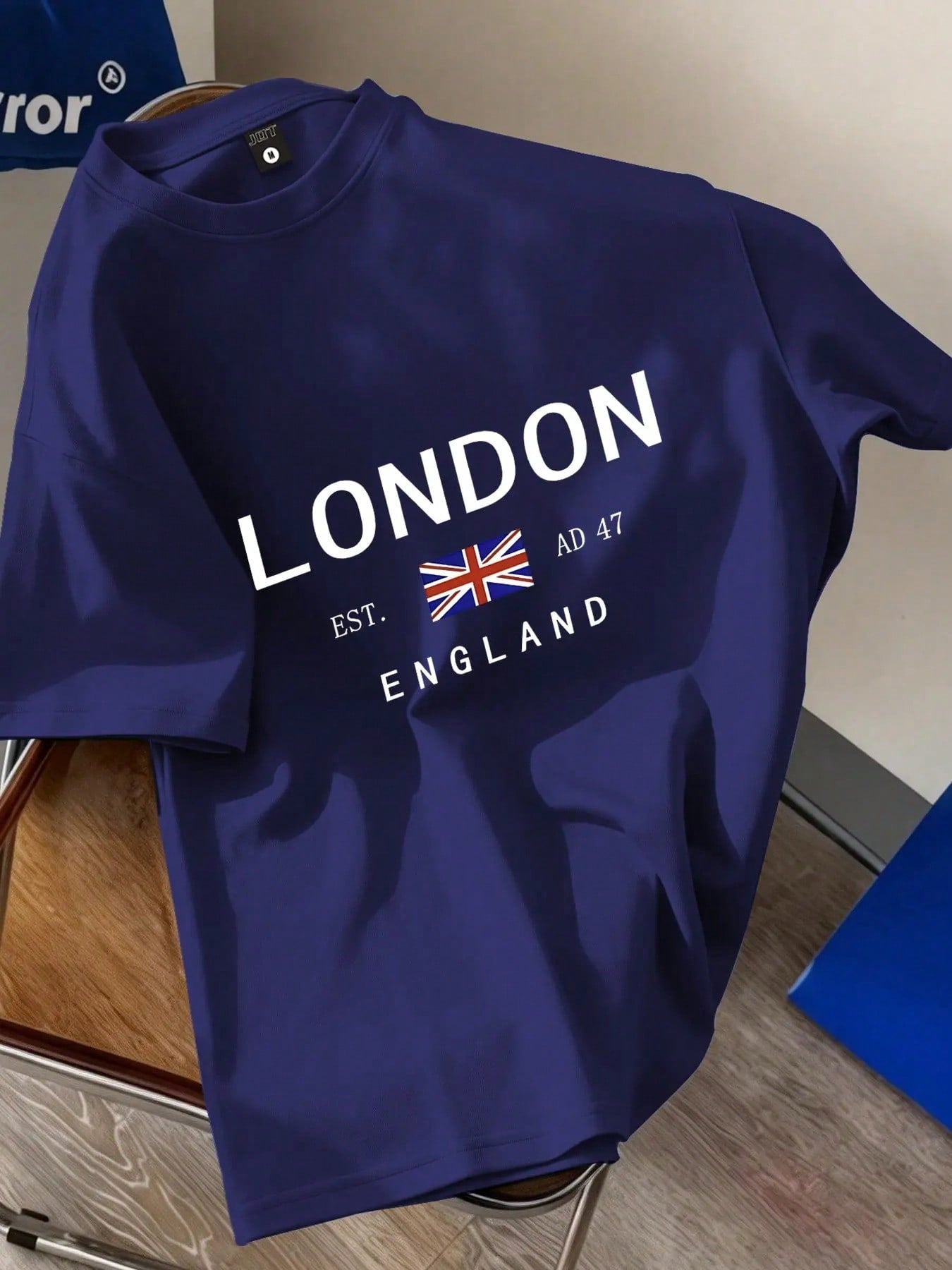 London England Breathable Quick-Dry Summer T-Shirt, Unisex Oversized Loose Fit, Vintage Streetwear, Casual Long Sleeve Top, Random Print