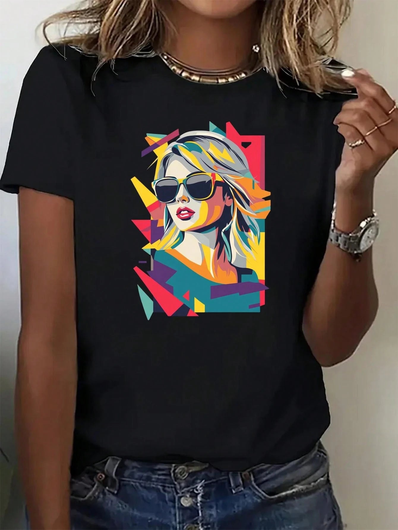 Birthday Party Matching T-Shirt, Adult Custom Cotton Crew for Friends Gathering