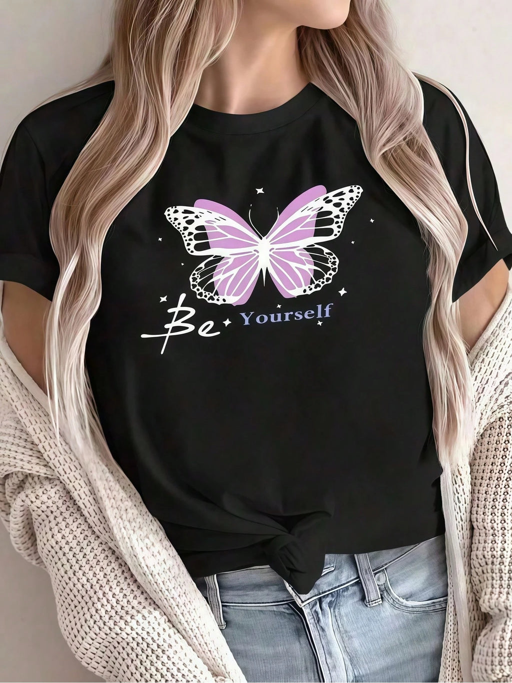 Custom Illustrator T-Shirt Stain-Resistant Cotton Crew Short Sleeve Comfort Wear For Multi-Hour Digital Drawing Projects