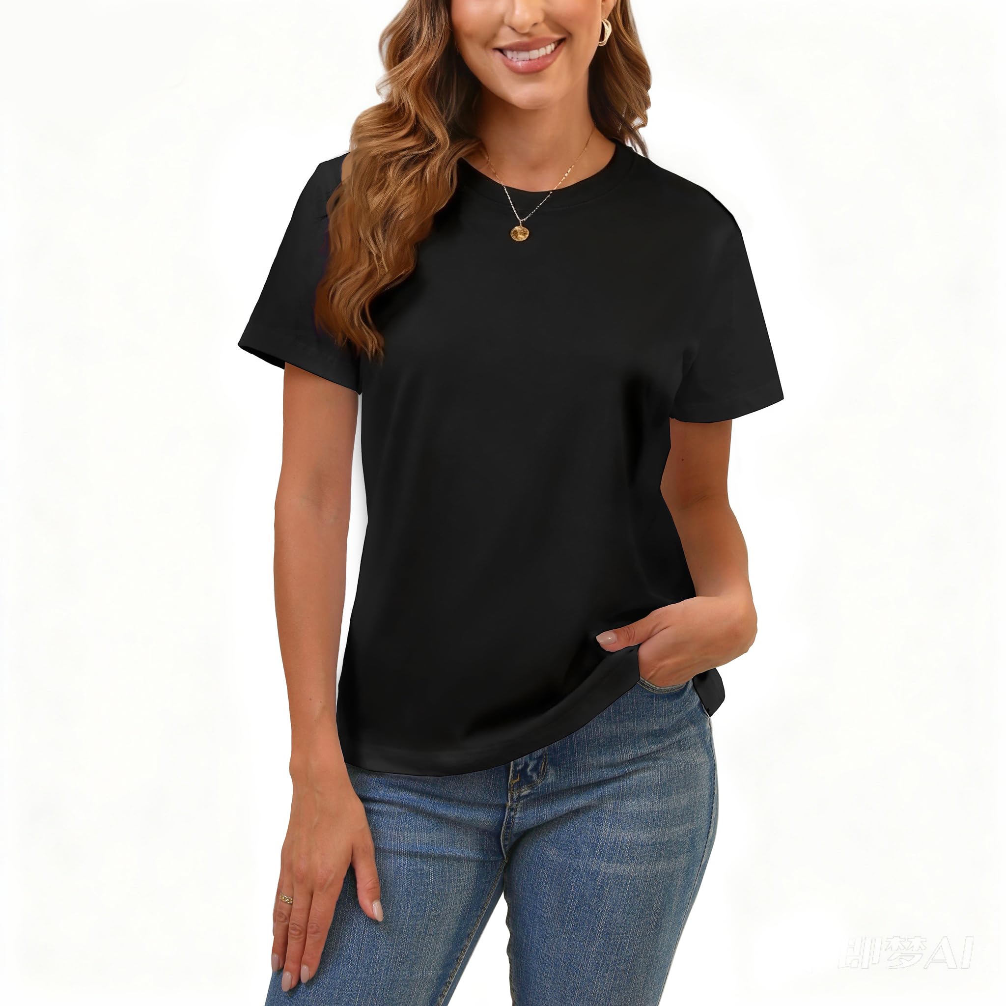 Custom Dreadlocks Woman Graphic T-Shirt Soft Cotton Crew Neck Short Sleeve Personalized Wear For Natural Hair Lovers