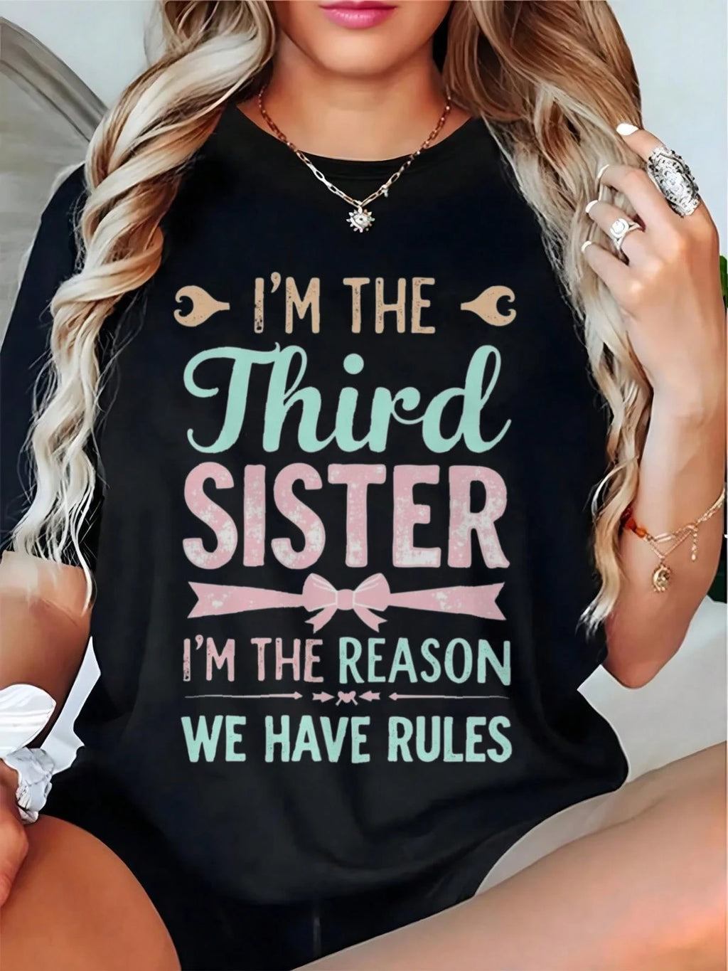 Custom Baby Name Mom T-Shirt Cotton Crew Neck Short Sleeve For New Mothers