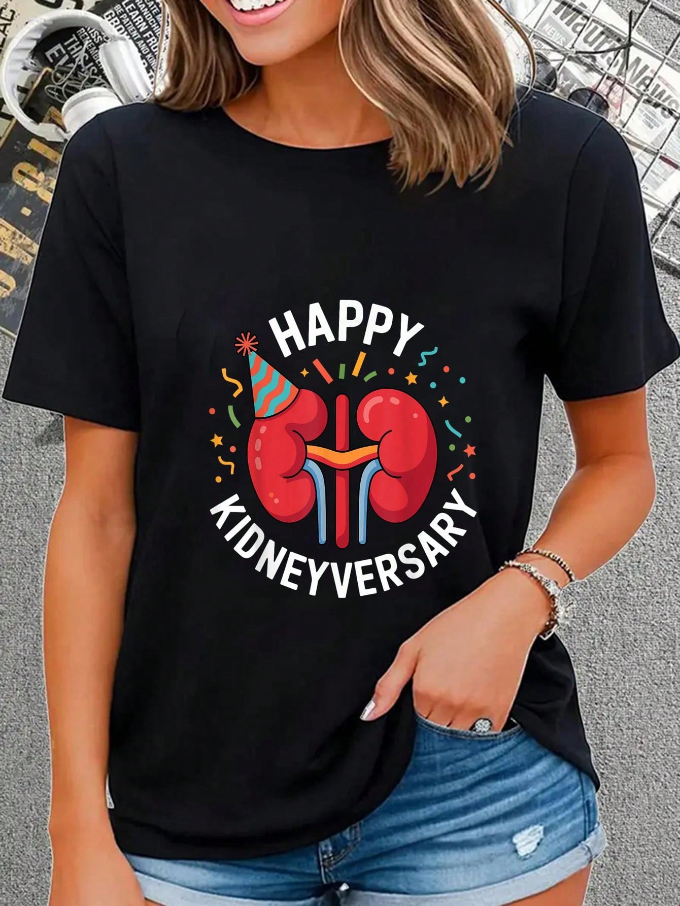 Custom Knitting Chunky Yarn T-Shirt Soft Cotton Crew Neck Short Sleeve Wear For Yarn Craft Hand Knitters
