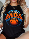 New York Knicks Graphic Tee - Casual Sport Top, Basketball Fan Wear for Game Day and Everyday Looks