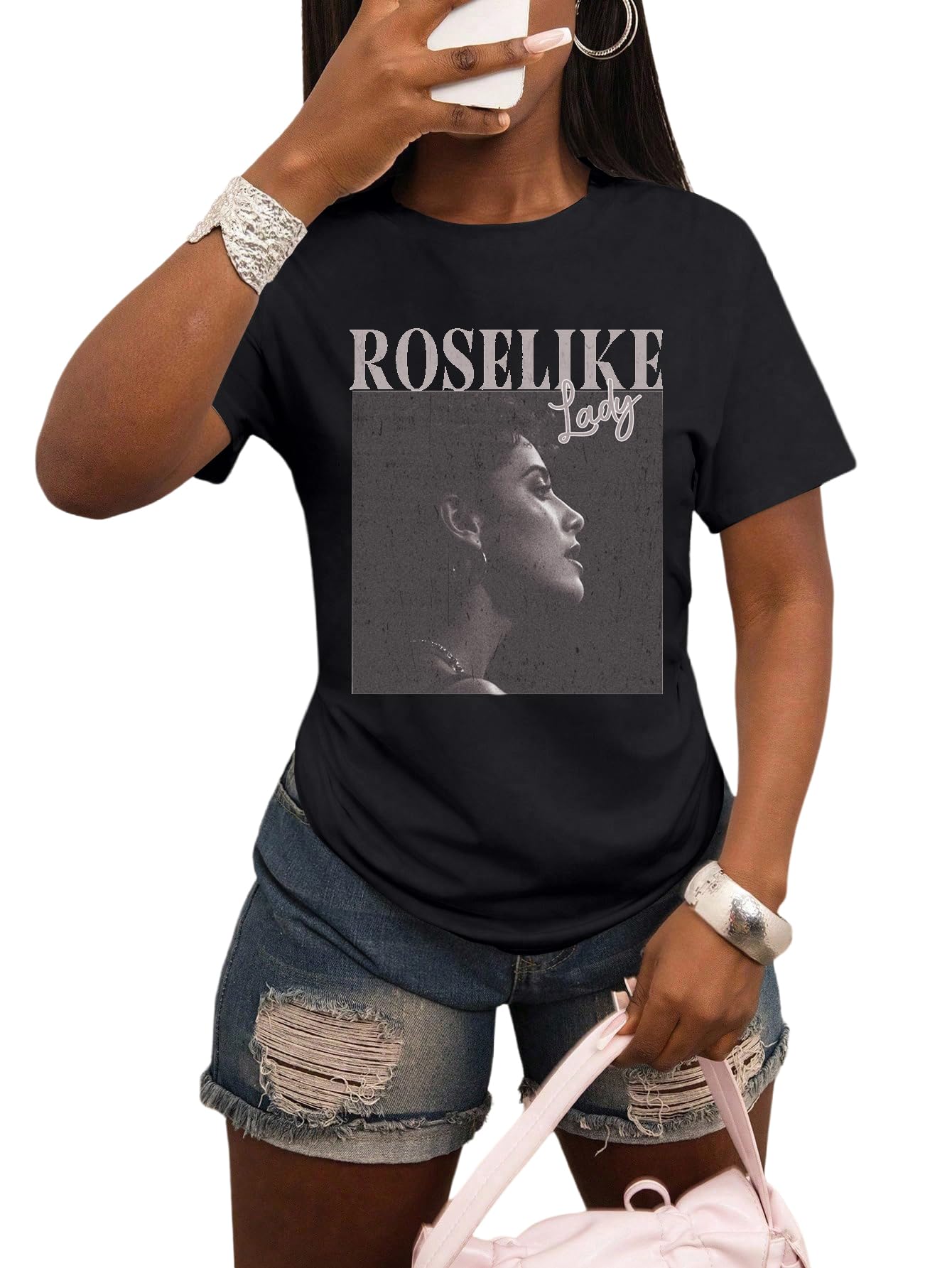 Custom Classic Movie Quote T-Shirt Soft Cotton Crew Neck Short Sleeve Wear For Film Buffs Cinema Enthusiast Fans