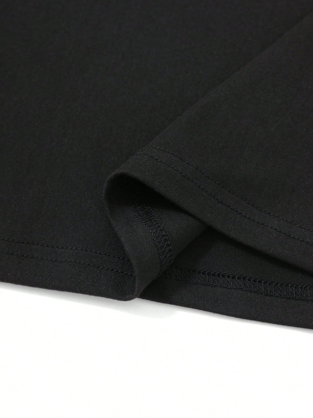28 Number Printed Tee - Loose Slimming Black Top, Versatile Short Sleeve for Student Daily Summer Outfits