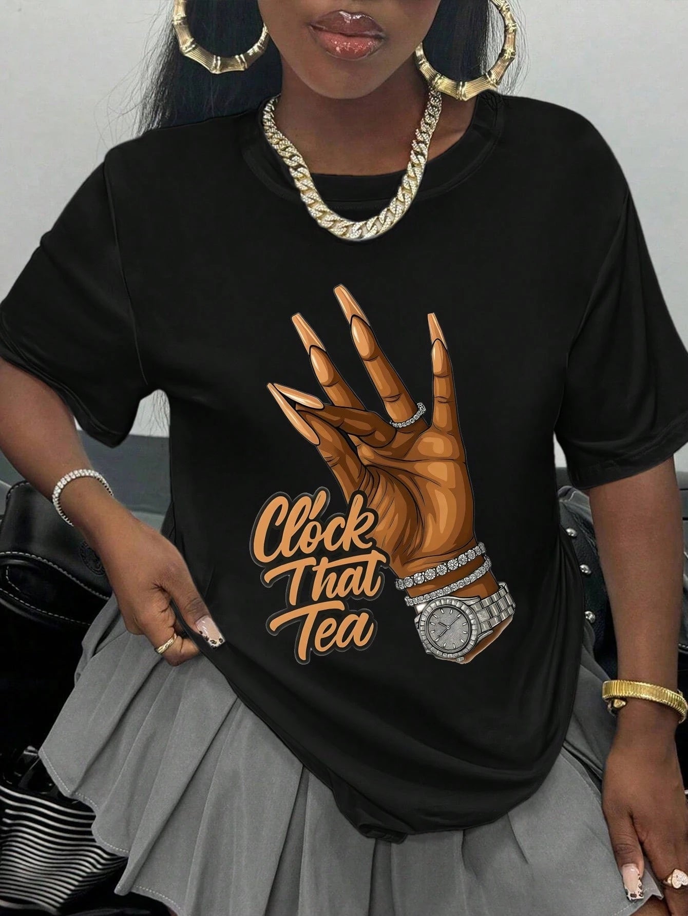 Women Soft Stretch Crew Neck Tee Funny Tea Lover Slogan Breathable Lightweight Everyday Casual Top