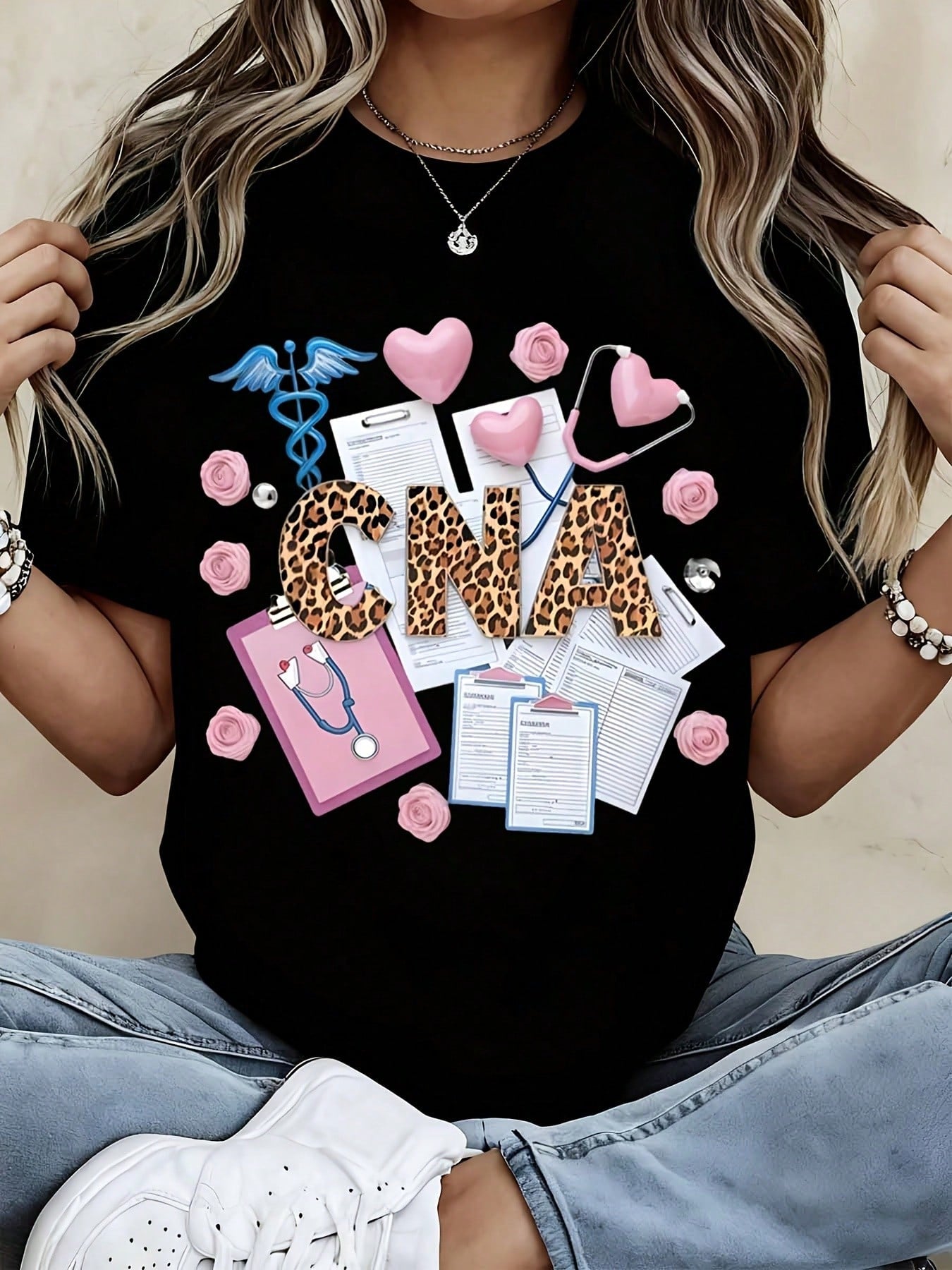 Custom Breast Cancer Awareness T-Shirt Soft Cotton Crew Neck Short Sleeve Wear For Support Campaign Charity Fundraising Events