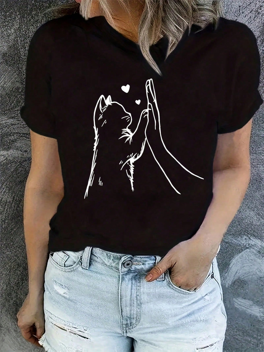 Custom Knitting Chunky Yarn T-Shirt Soft Cotton Crew Neck Short Sleeve Wear For Yarn Craft Hand Knitters